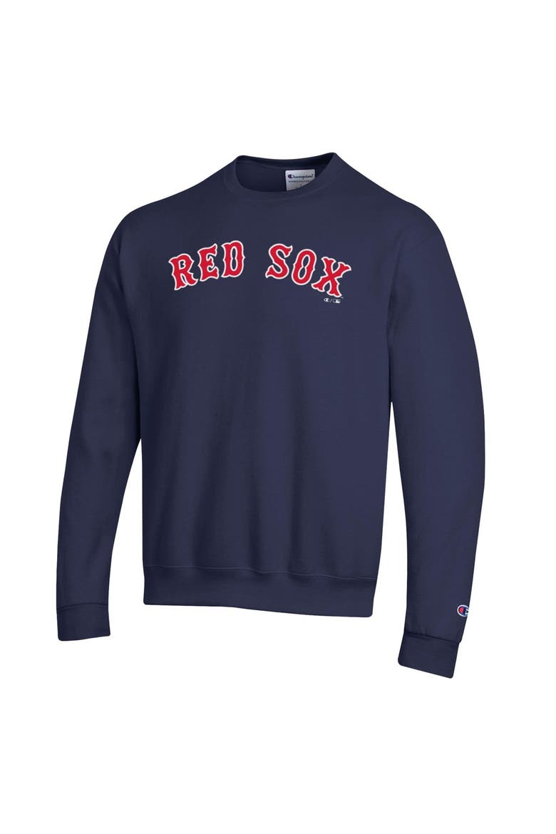 Men's Champion Navy Boston Red Sox Powerblend Wordmark Sweatshirt, Alternate, color, Navy