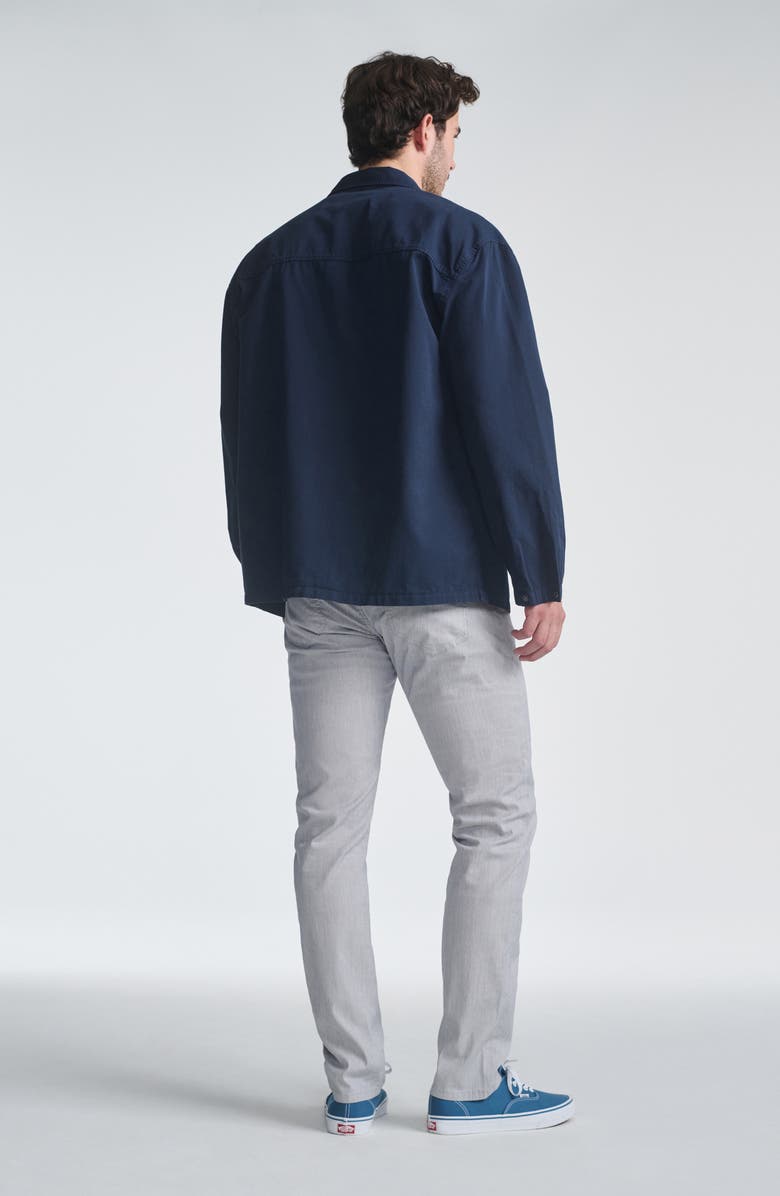 Mavi Jeans Jake Micro Stripe Slim Fit Pants, Alternate, color, Light Grey Linen Stripe