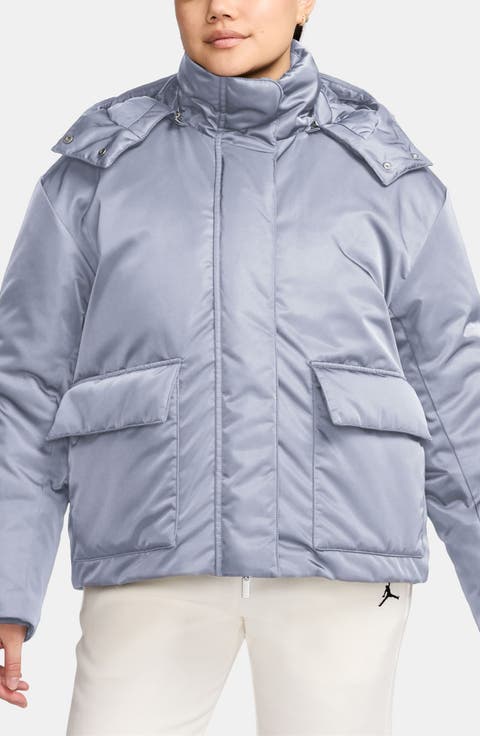 Flight Down Jacket with Removable Hood
