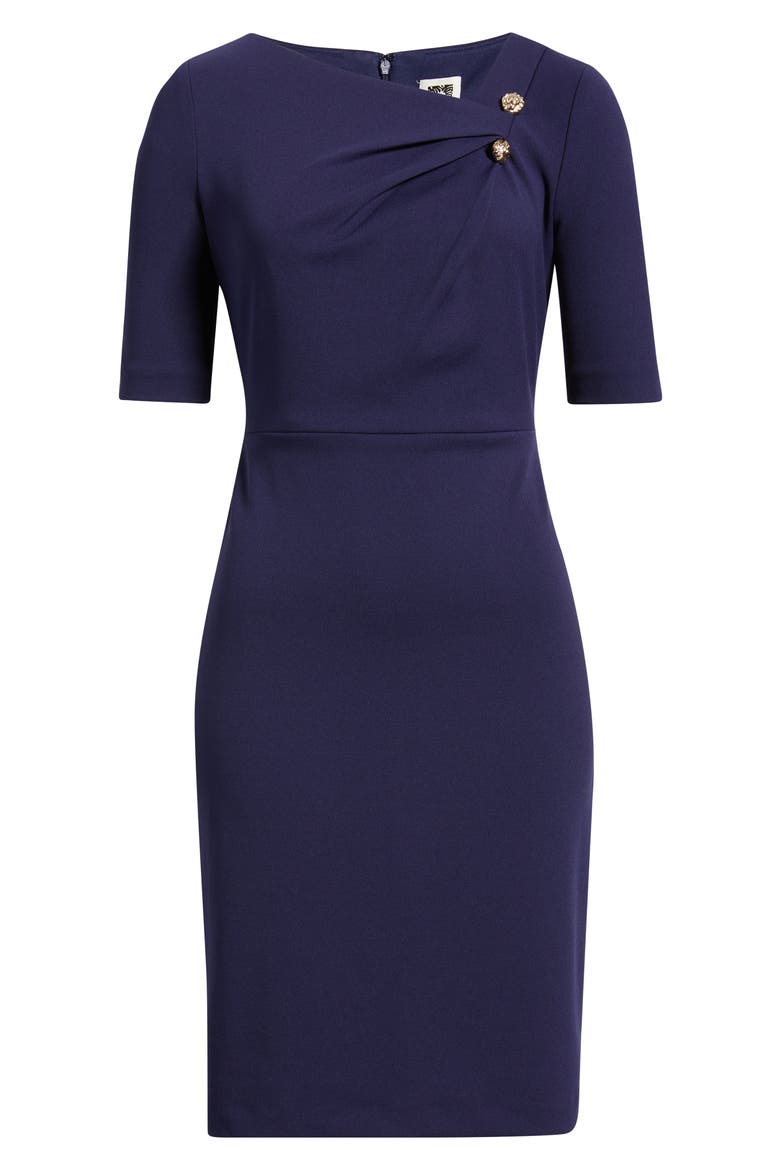 Bar Pin Sheath Dress, Alternate, color, DEEP NAVY