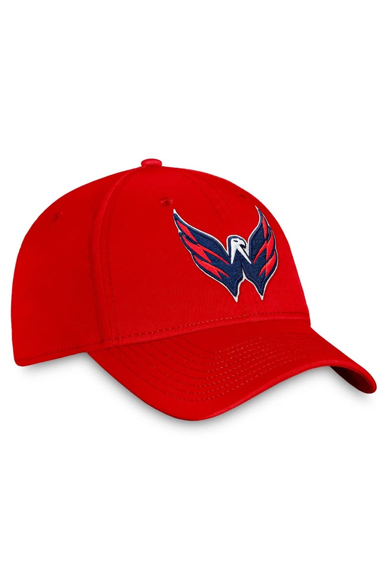 Men's Fanatics Red Washington Capitals Core Primary Logo Flex Hat, Alternate, color, Red