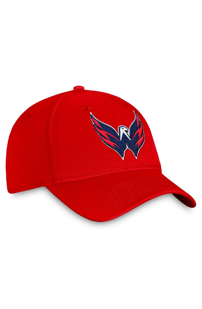 FANATICS Men's Fanatics Red Washington Capitals Core Primary Logo Flex Hat, Alternate, color, Red