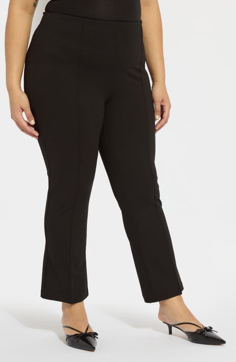 'Lyssentials Elysse Stretch Ponte Ankle Pants (Plus)