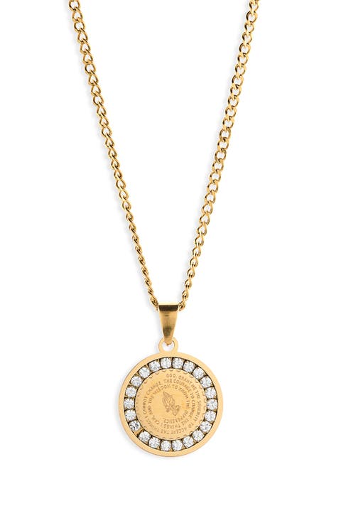 Prayer Pendant Necklace