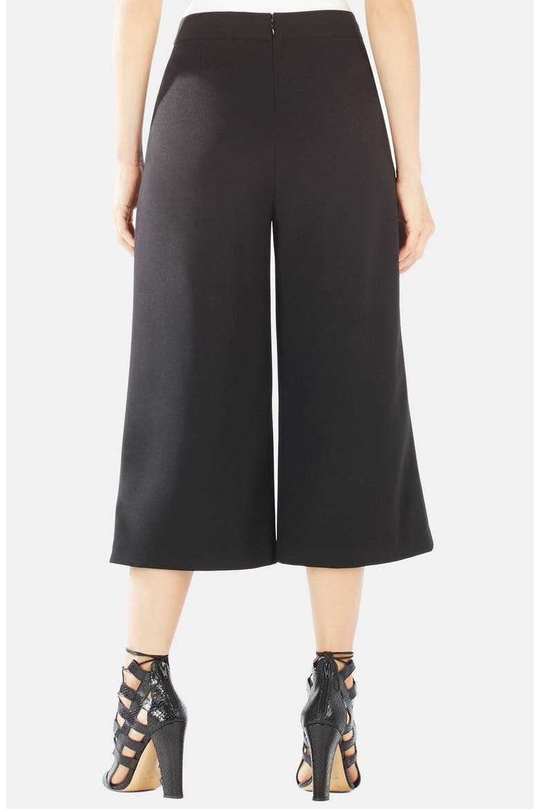 'Darryl' Pleat Front Culottes, Alternate, color, BLACK