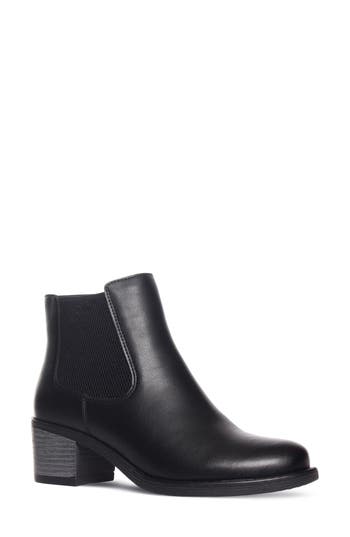 Aquadiva Leather Chelsea Boot In Black Leather