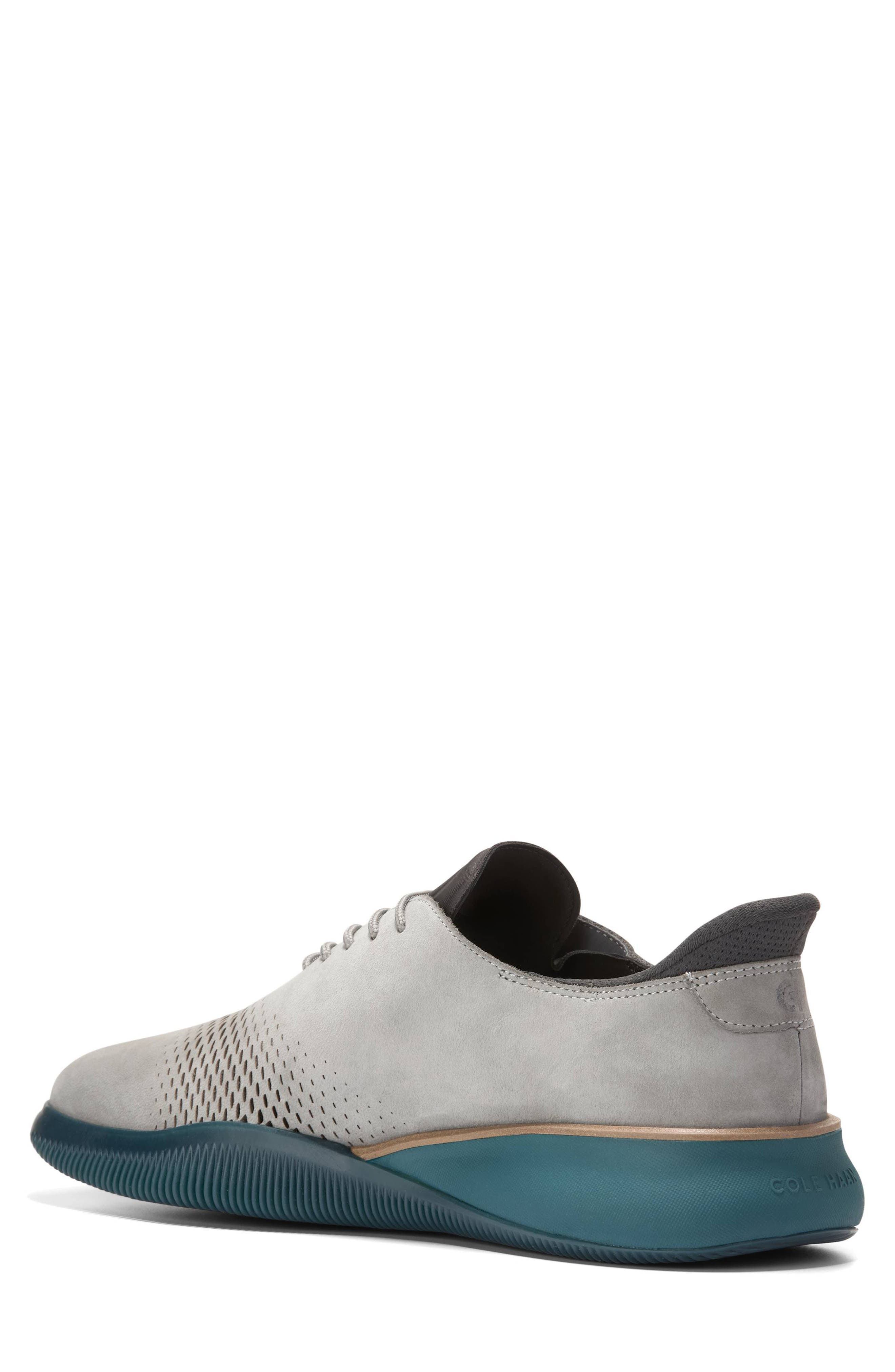 Cole Haan 6.ZeroGrand Laser Wing Oxford, Alternate, color, Ultimate Gray Nubuck / Raven