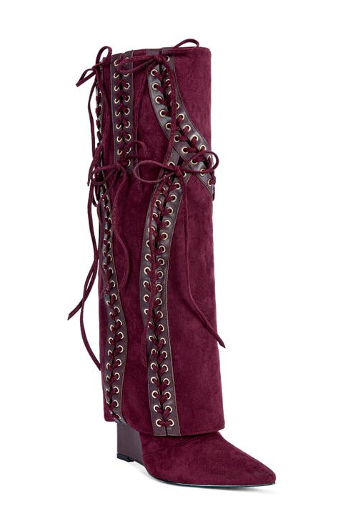 Mantegna Pointed Toe Wedge Boot