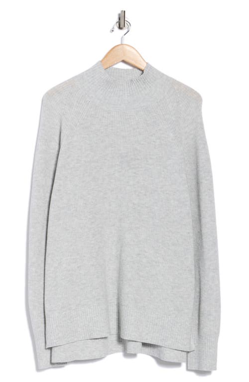 Nordstrom Rack Mock Neck Raglan Sleeve Sweater In Gray