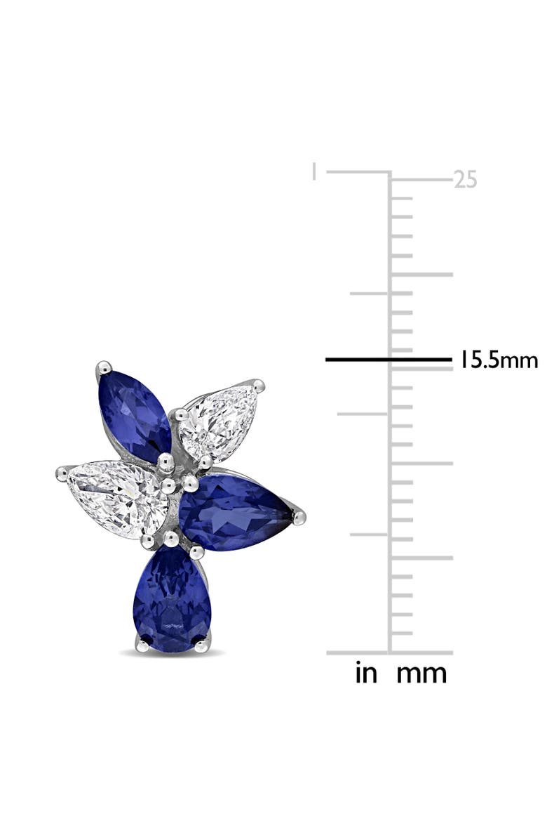 Julianna B. Created Sapphire & Diamond Earrings 18k, Alternate, color,