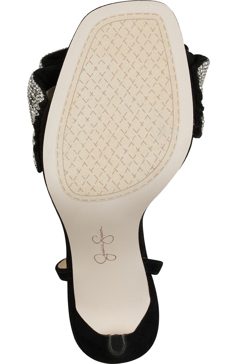 Jessica Simpson Owina Ruched Crystal Strap Sandal, Alternate, color,