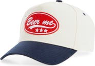 KenzKustomz Beer Me Patch Canvas Snapback Baseball Cap