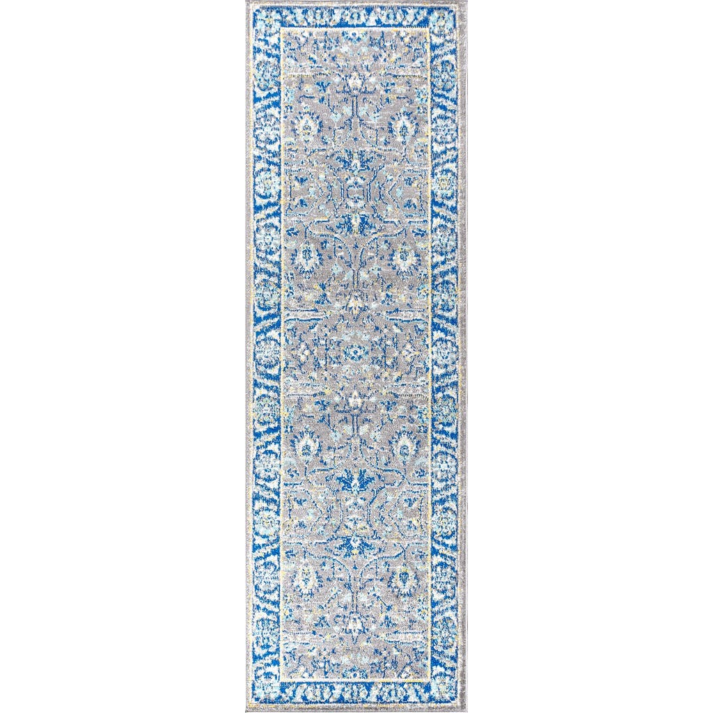 Jonathan Y Modern Persian Boho Vintage Area Rug In Gray/navy
