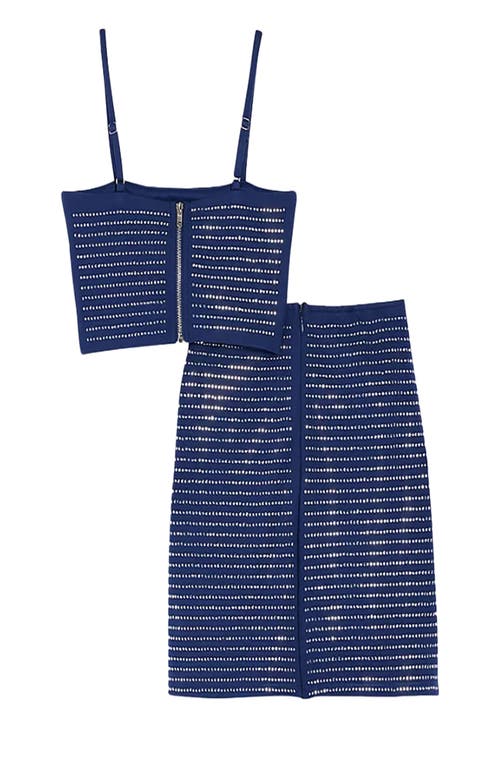 Theme Franki Studded Top And Skirt Set