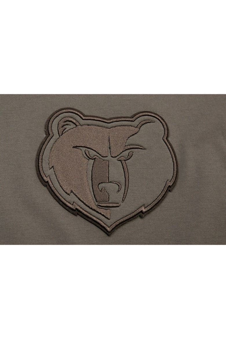 Men's Pro Standard Brown Memphis Grizzlies Neutrals Short Sleeve Pullover Hoodie, Alternate, color, Brown