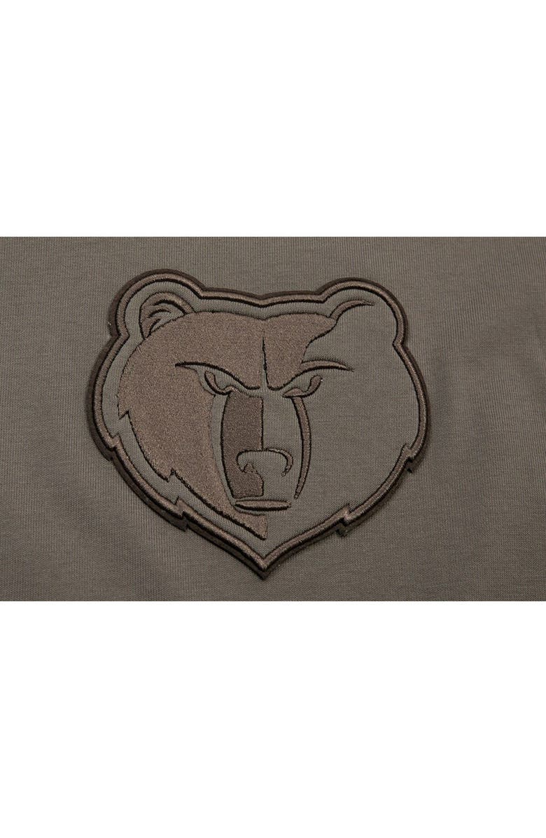 PRO STANDARD Men's Pro Standard Brown Memphis Grizzlies Neutrals Short Sleeve Pullover Hoodie, Alternate, color, Brown