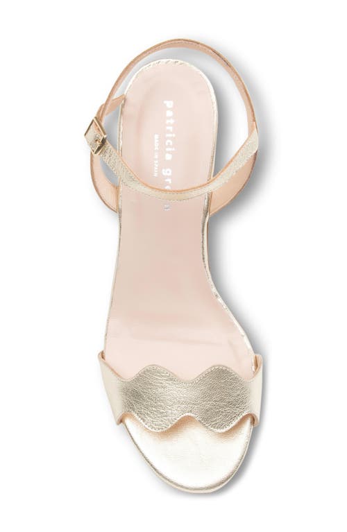 Patricia Green Palm Beach Sandal In Gold Leather