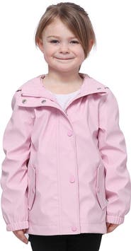 Rokka&Rolla Kids' Waterproof Rain Coat Rubberized Jacket