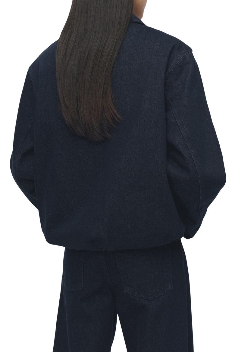 Denim Jacket with Faux Fur Collar, Alternate, color, OPEN BLUE