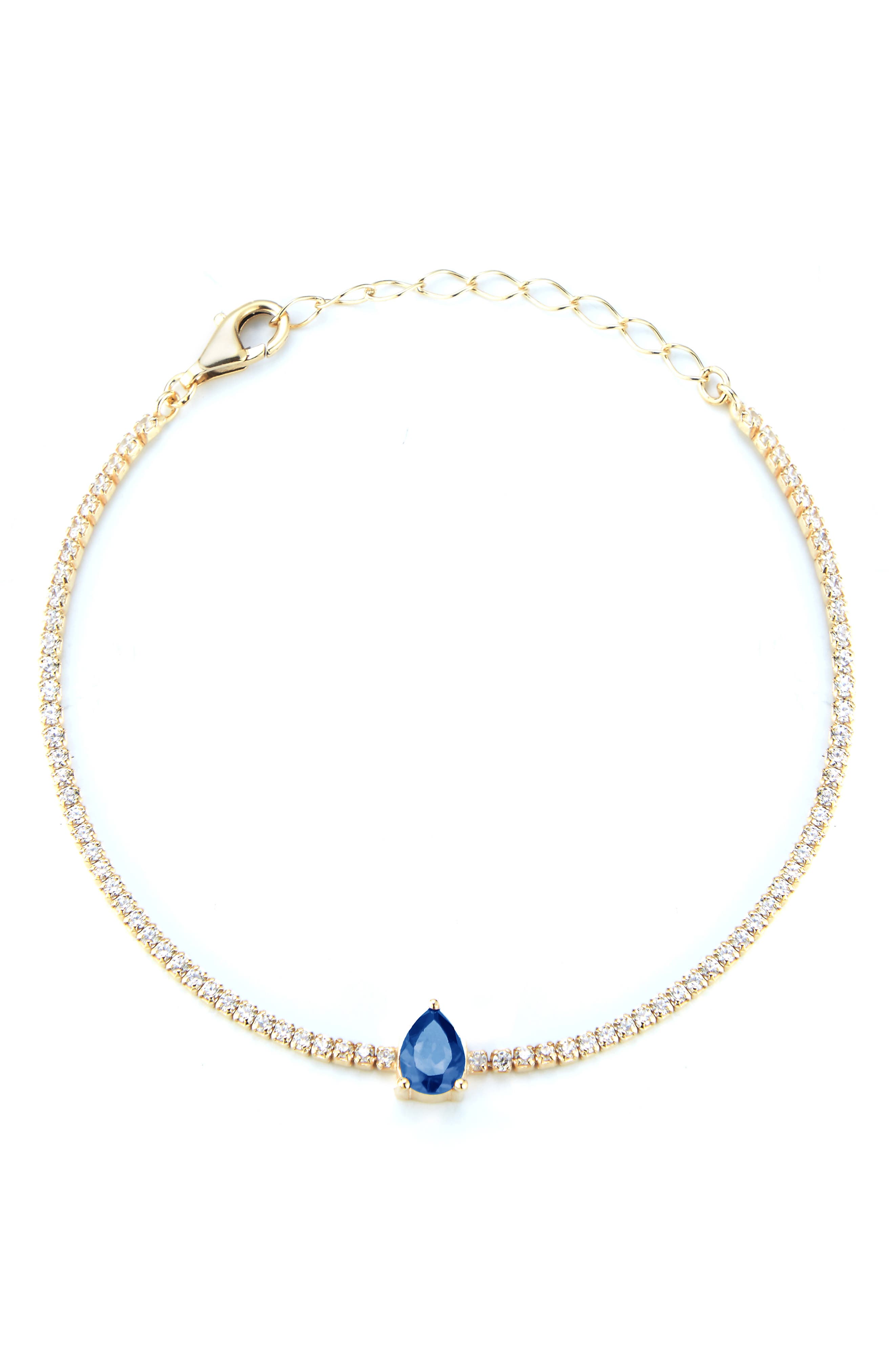 SPHERA MILANO 14K Gold Plated Sterling Silver Cubic Zirconia Tennis Bracelet
