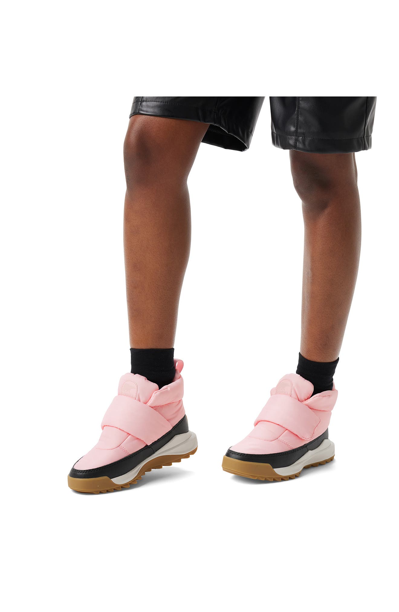 Ona RMX Waterproof Puffy Strap Bootie, Alternate, color, VINTAGE PINK/ GUM 17