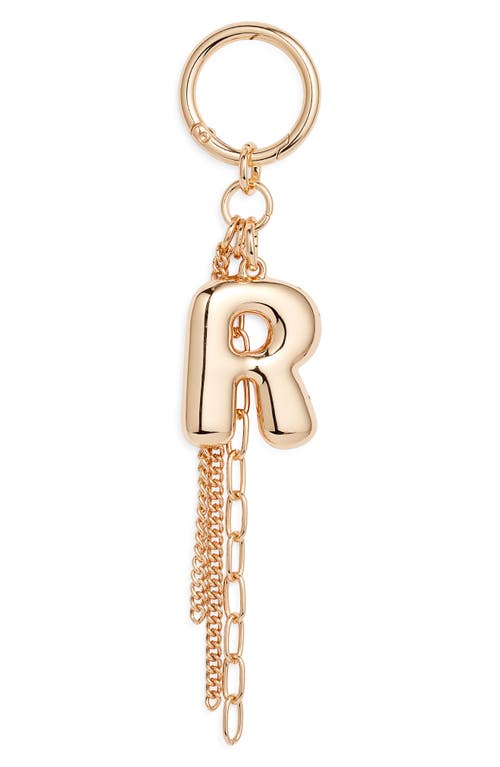 Chelsea28 Bubble Letter Bag Charm In Gold
