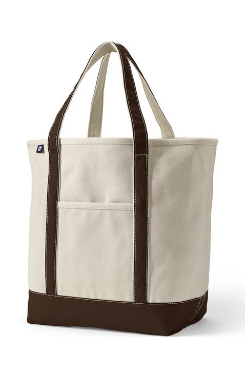 Open Top Canvas Tote Bag