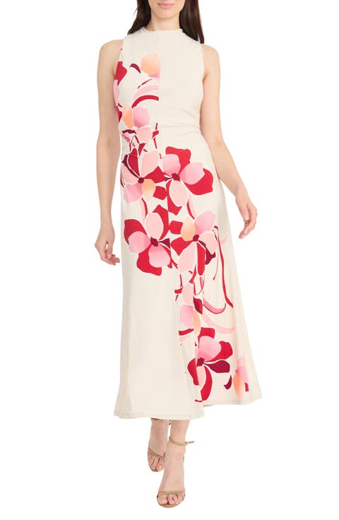 Mock Neck Midi Dress