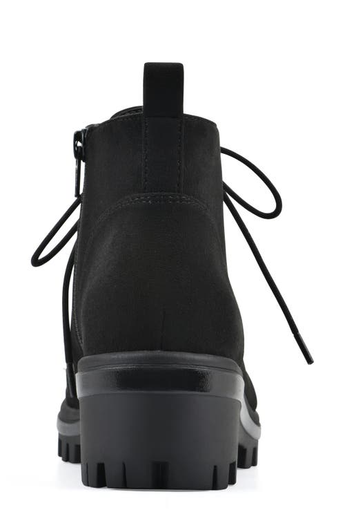 White Mountain Footwear Tariq Lug Lace-up Boot In Black
