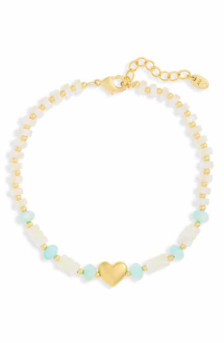 ARGENTO VIVO Beaded Heart Bracelet