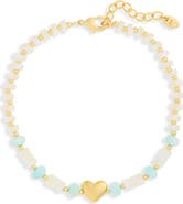 ARGENTO VIVO Beaded Heart Bracelet