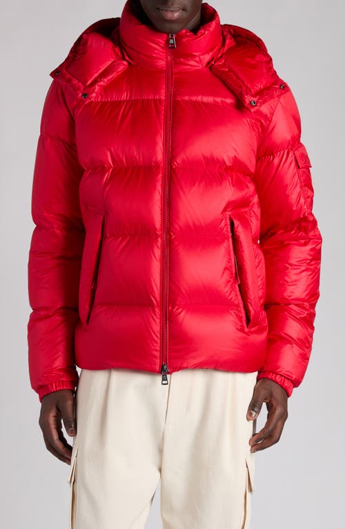 Moncler Maya Jacket Quilted Nylon Down Jacket In Red