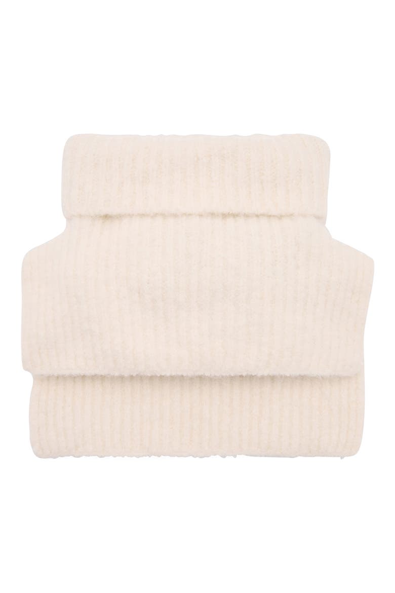 Rib Turtleneck Snood, Main, color, ECRU