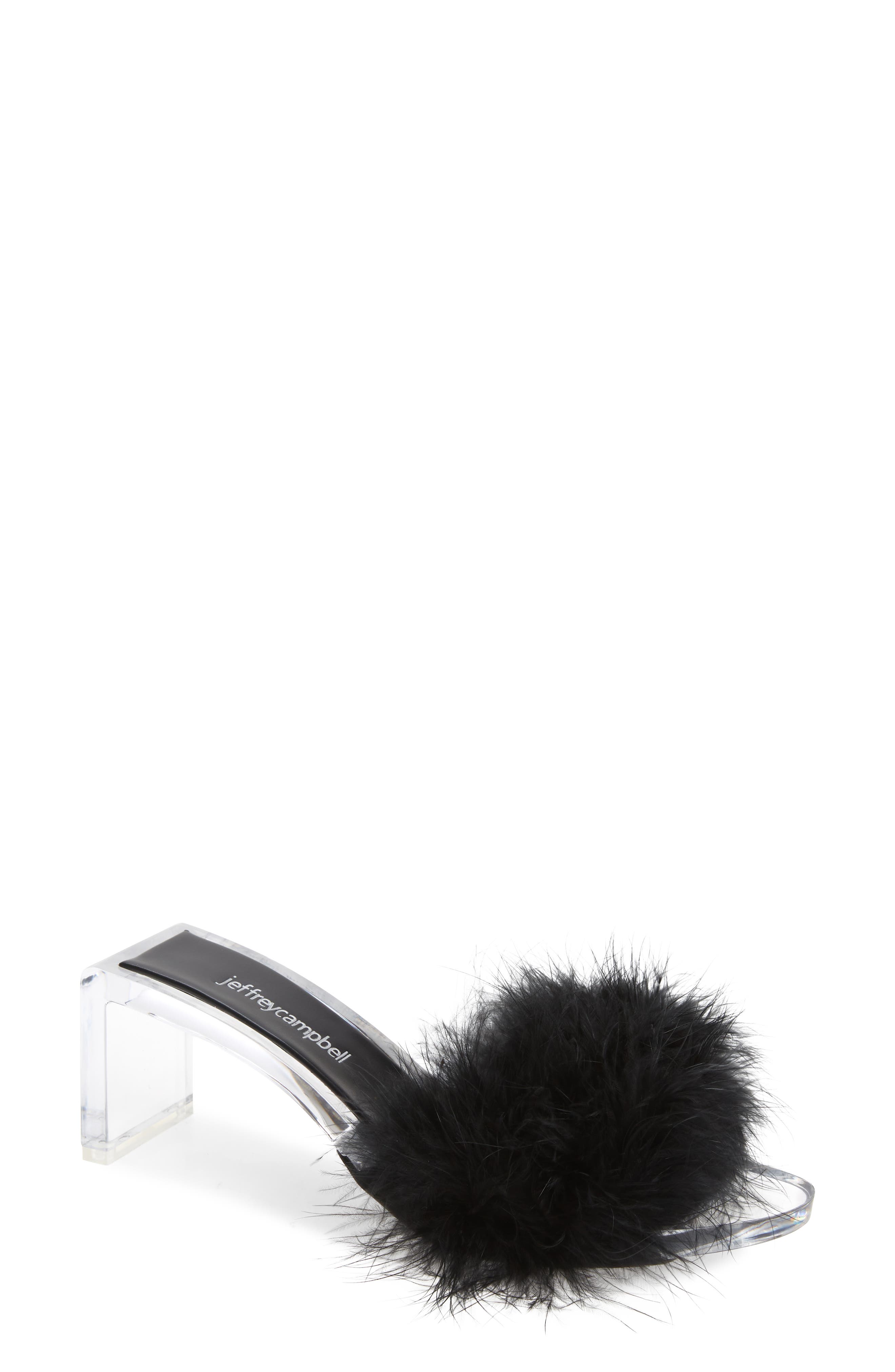 Jeffrey Campbell Luxuries Feather Sandal, Main, color, 