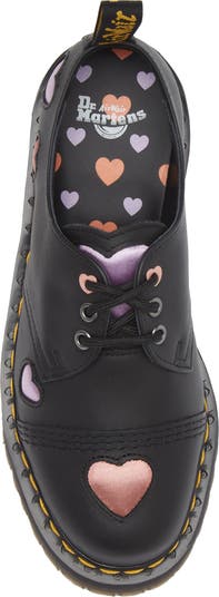 Dr. Martens 1461 Quad Heart Platform Derby (Women Dr. Martens 1461 Quad Heart Platform Derby (Women