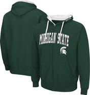 COLOSSEUM Men's Colosseum Green Michigan State Spartans Big & Tall Full-Zip Hoodie