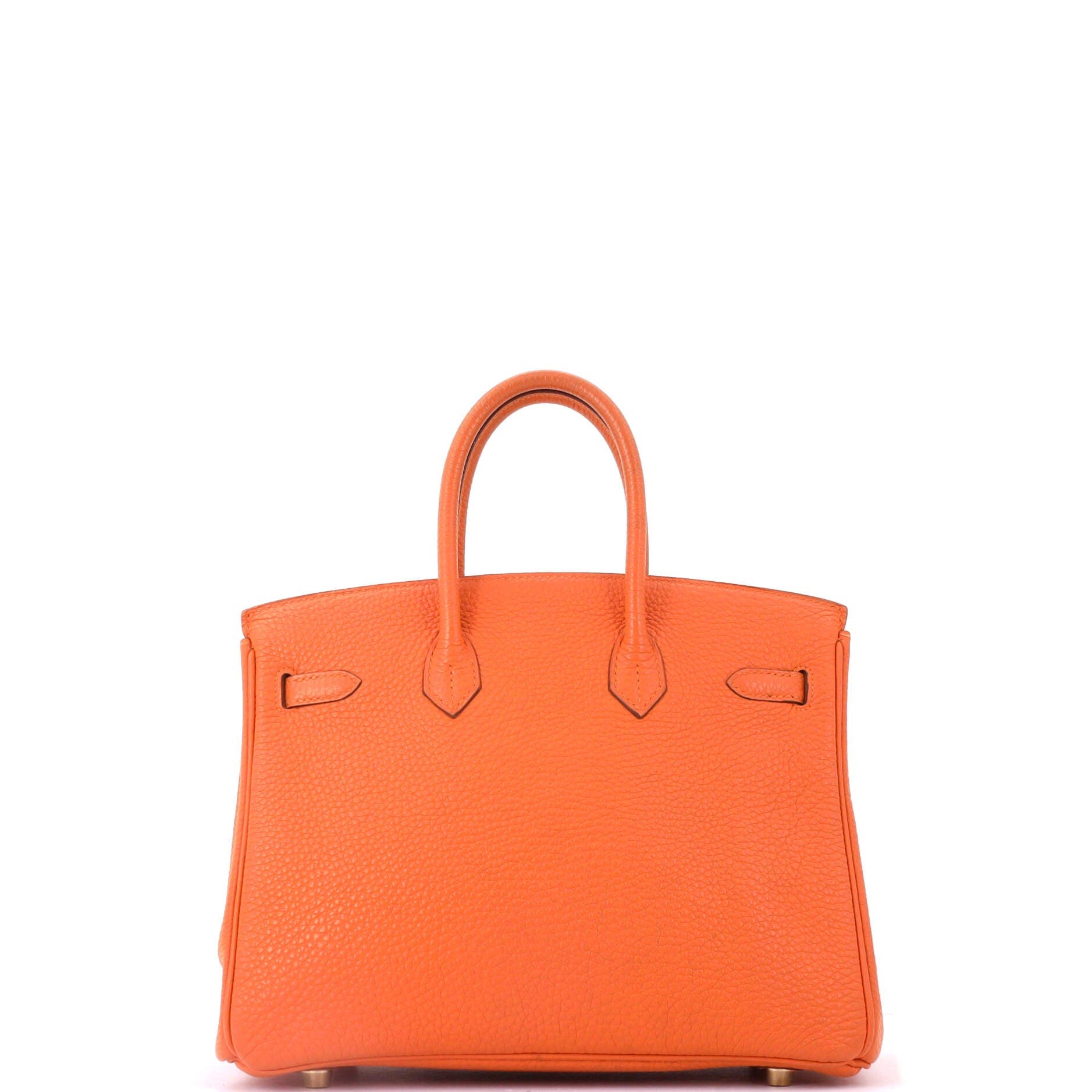 Pre-Owned Hermes Birkin Handbag Orange Togo with Gold Hardware 25, Alternate, color, Orange H