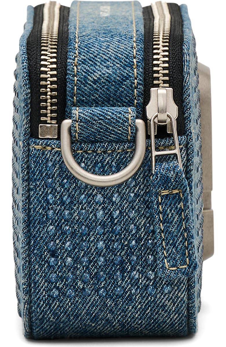 Marc Jacobs The Crystal Denim Snapshot Crossbody Bag, Alternate, color,
