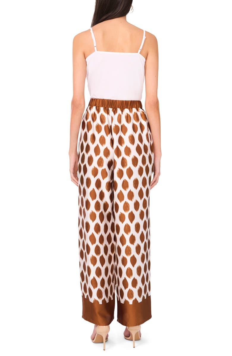 Halogen<sup>®</sup> Wide Leg Pull-On Pants, Alternate, color, Sugar Camel Dot Print