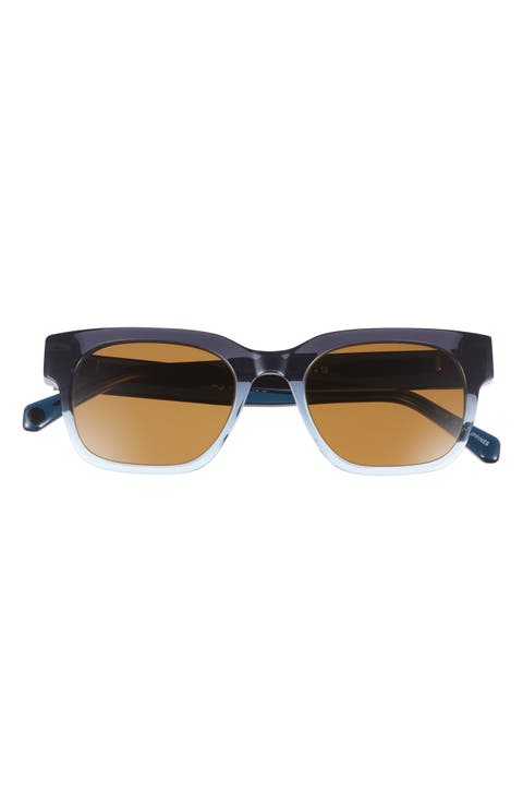 Numero Uno 49mm Rectangular Polarized Sunglasses