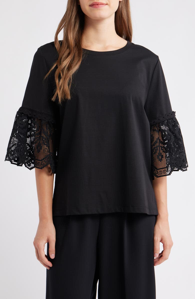 KOBI HALPERIN Amanda Mixed Media Top, Main, color, 