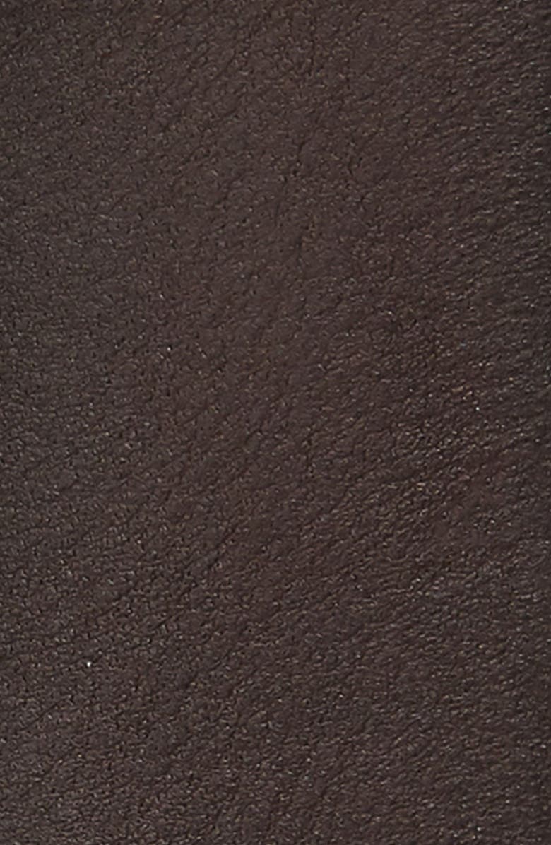 AllSaints Leather Belt, Alternate, color, Darkbrown/Matteblack