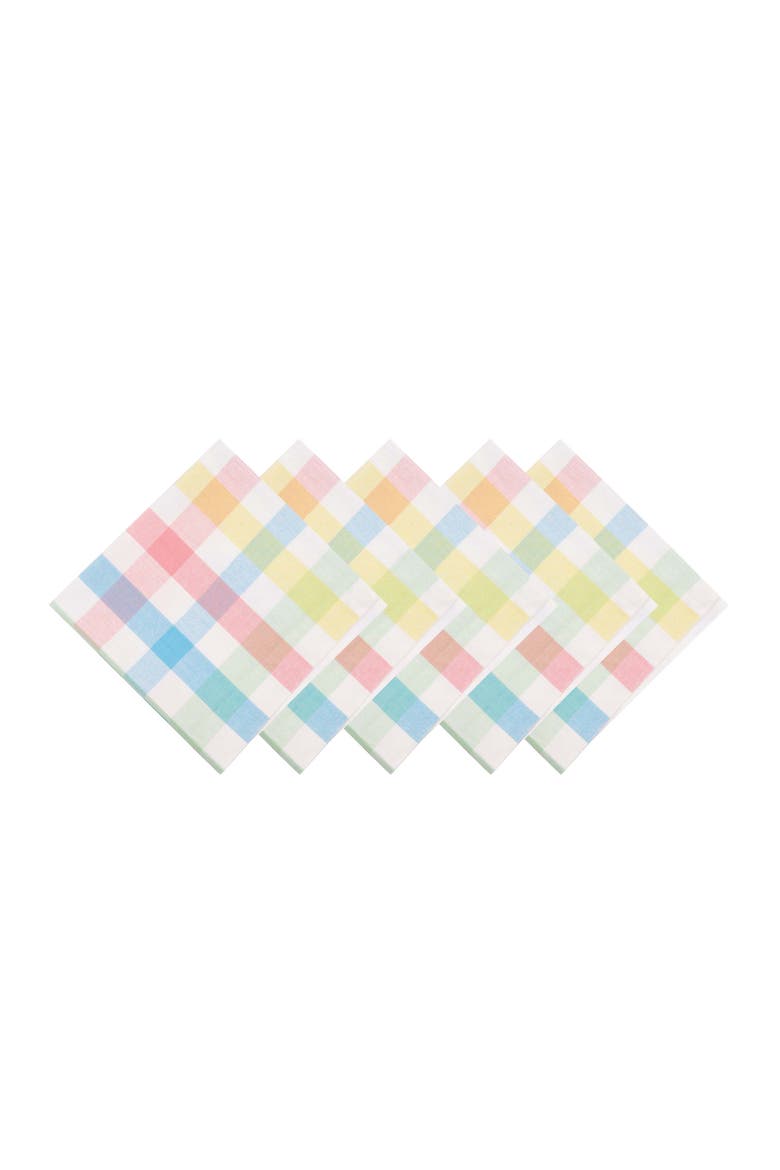 Popsicle Summer Embroidered Napkins Set of 6, Alternate, color, Pink