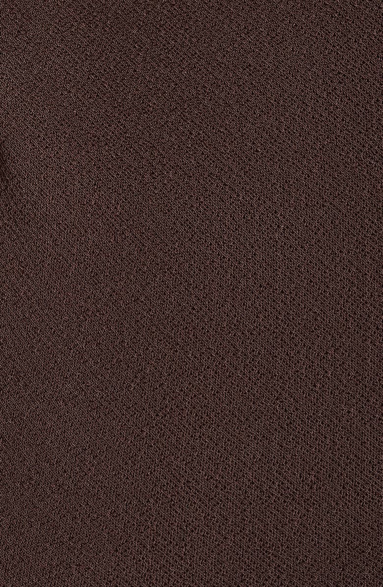 Donna Karan New York Asymmetric Neck Hardware Sheath Dress, Alternate, color, Chocolate Pl