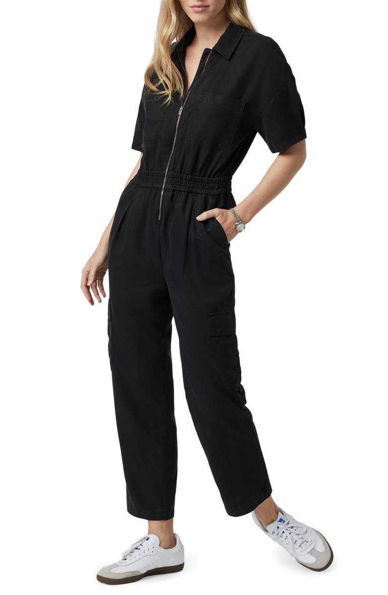 Vuori Coastline Front Zip Jumpsuit, Main, color, Black