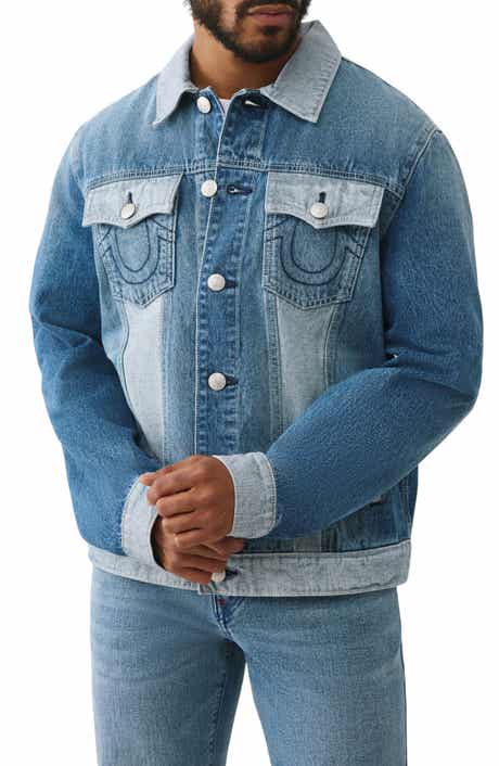 True Religion Reverse Denim Trucker Jacket