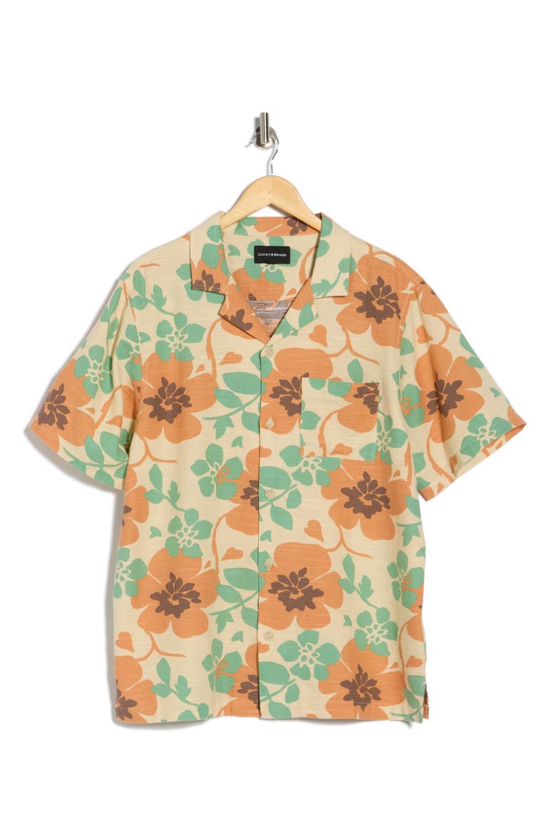 Floral Camp Shirt, Alternate, color, FLORAL PRINT