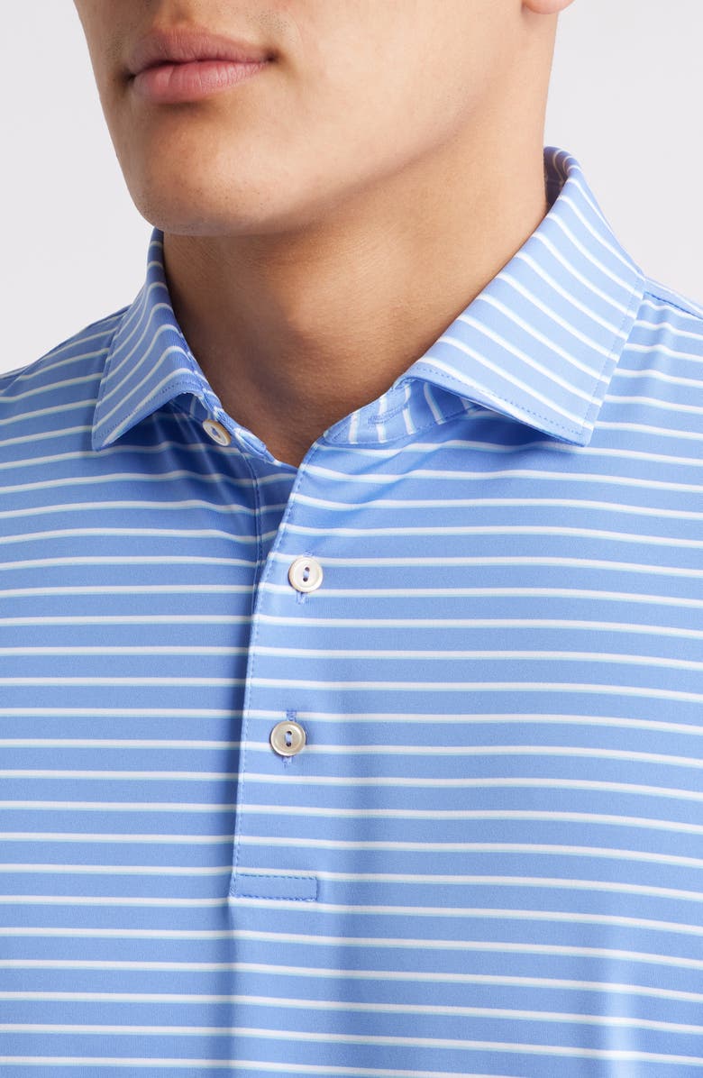 Peter Millar Basden Performance Jersey Polo, Alternate, color, Seaside Blue