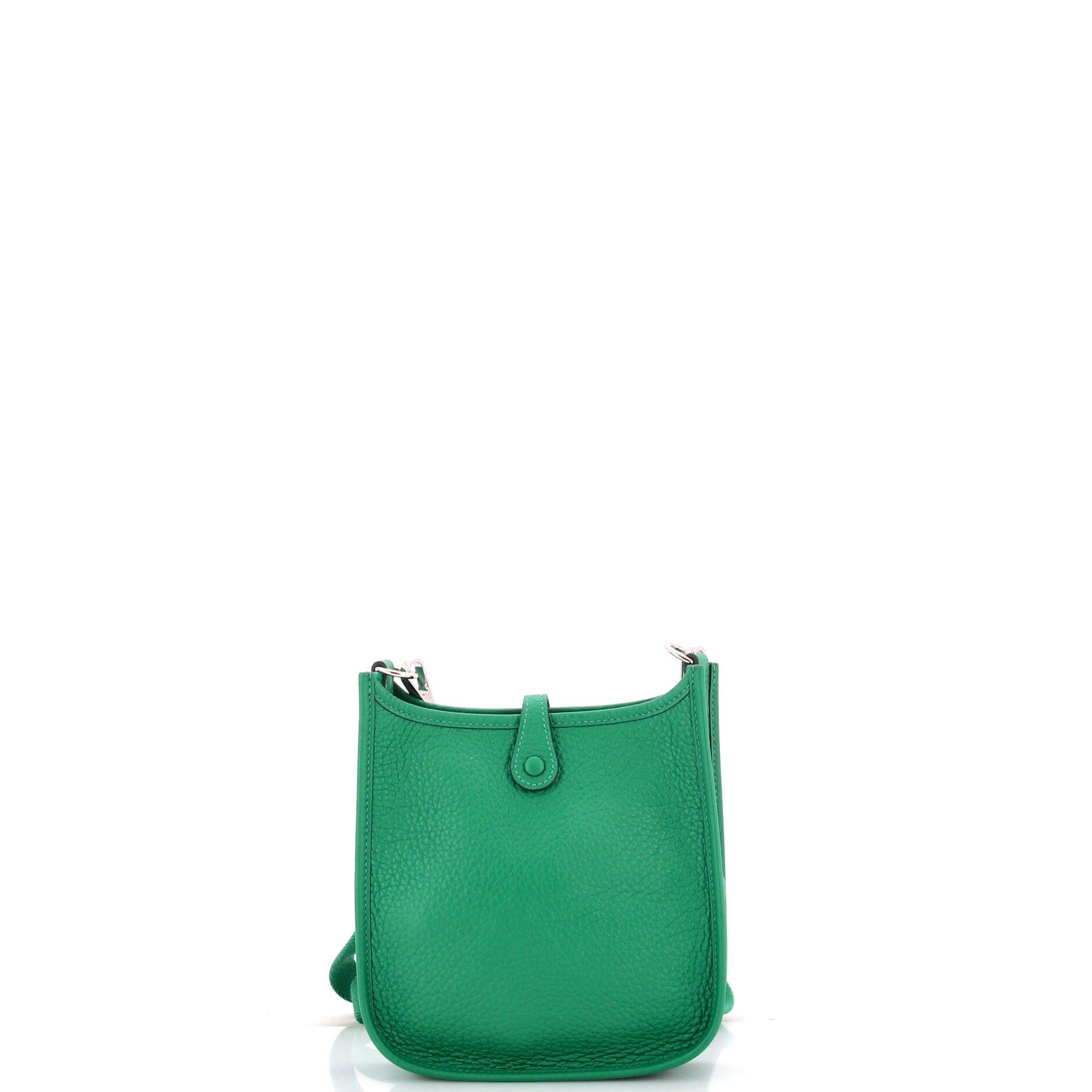 Pre-Owned Hermes Evelyne Bag Gen III Clemence TPM, Alternate, color, Green