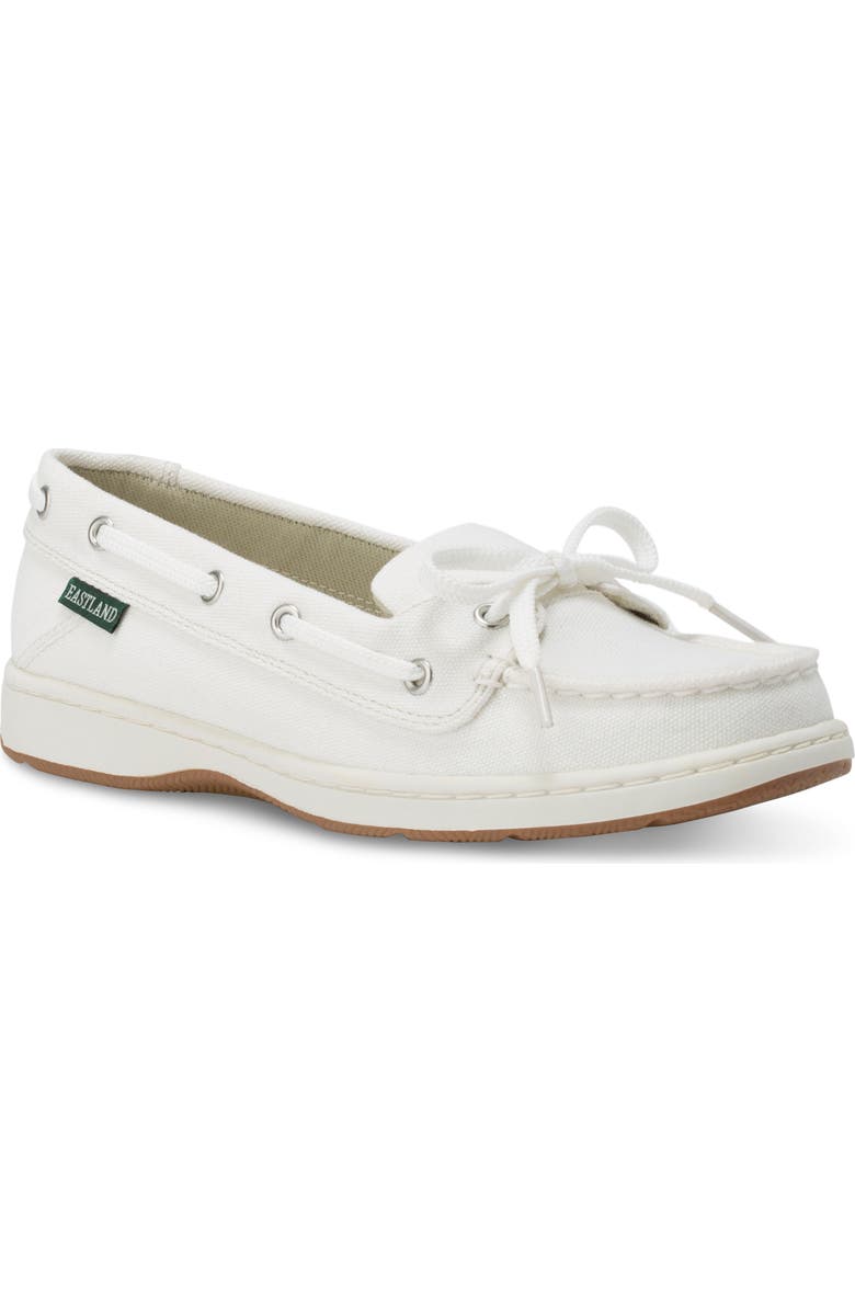 Eastland Sunset Boat Shoe, Main, color, White